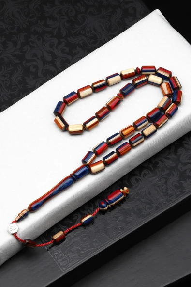 Usta İşçilikli Kafur Ağacı Tesbih 6 x 10 mm Kapsül Kesim - T-1769 ürün görseli 1