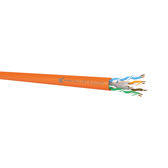 Kastro U/UTP Cat6 4x2x23AWG LSZH Kablo Turuncu (5 Metre Fiyatıdır) ürün görseli 1