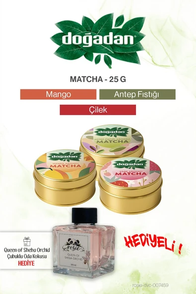 Doğadan Matcha Serisi 3'lü ve Oda Kokusu Orkide 100 ml ürün görseli 1