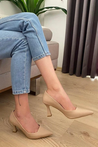 Norino Kadın Pael Nud Cilt 7 cm Topuklu Stiletto ürün görseli 1