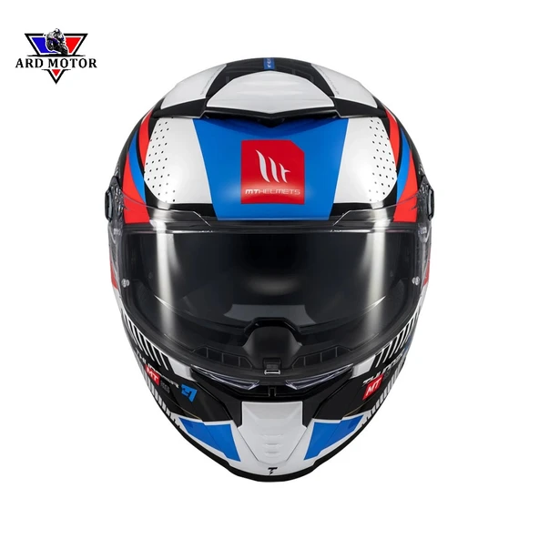 MT HELMETS THUNDER 4 SV LUMINENCE A7 PARLAK KAPALI KASK - Resim 6