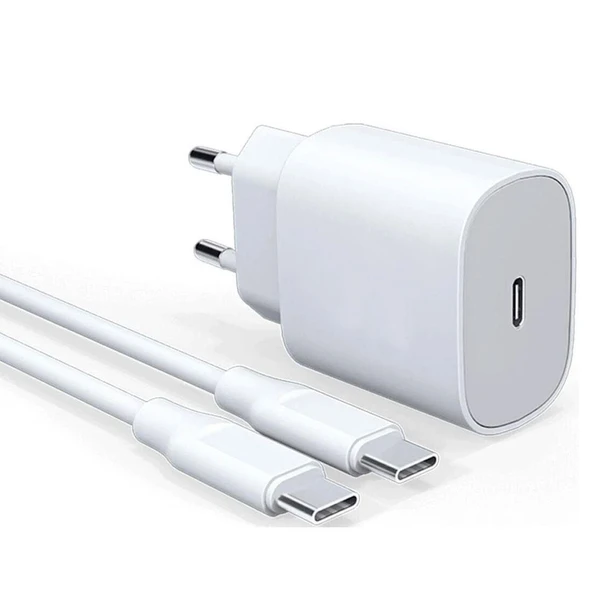25 W Hızlı Şarj Seti (USB Type-c Kablo ve Adaptör) ürün görseli 1
