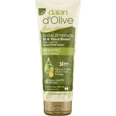 Dalan D'olive Doğal Zeytinyağlı Besleyici El ve Vücut Kremi 250 ml ürün görseli 1