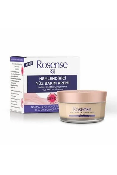 Rosense Nemlendirici Yüz Bakım Kremi Normal ve Karma Cilt 50 ml ürün görseli 1