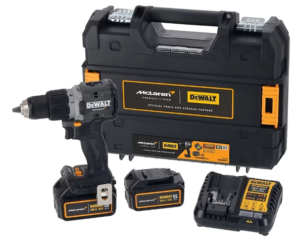 Dewalt DCD85MP2T 18V 2x5.0 Ah Çift Akülü Mc Laren Darbeli Matkap ürün görseli 1