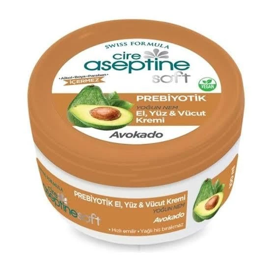 Cire Aseptine Soft Prebiyotik Avokado El Yüz ve Vücut Kremi 100 ml ürün görseli 1