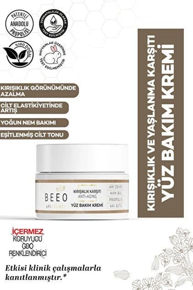 Bee'O Up Apibeauty Yüz Bakım Kremi 50 ml ürün görseli 1