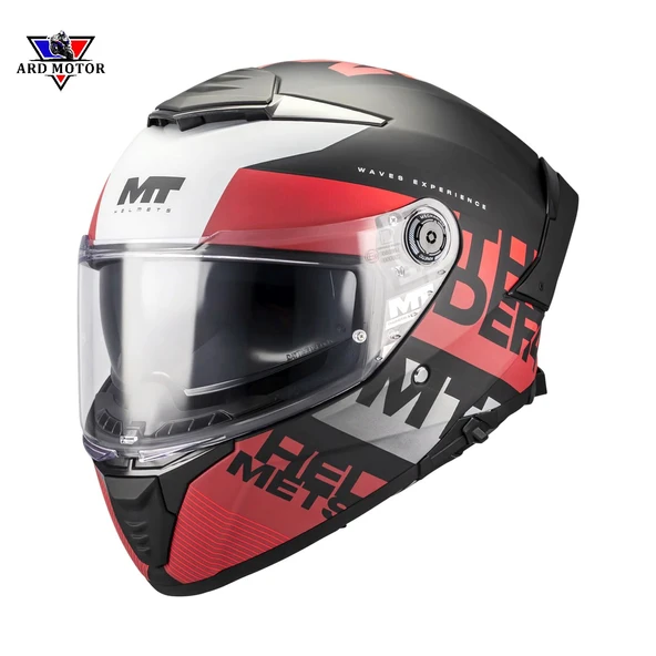 MT HELMETS THUNDER 4 SV WAVES B5 MAT KAPALI KASK ürün görseli 1