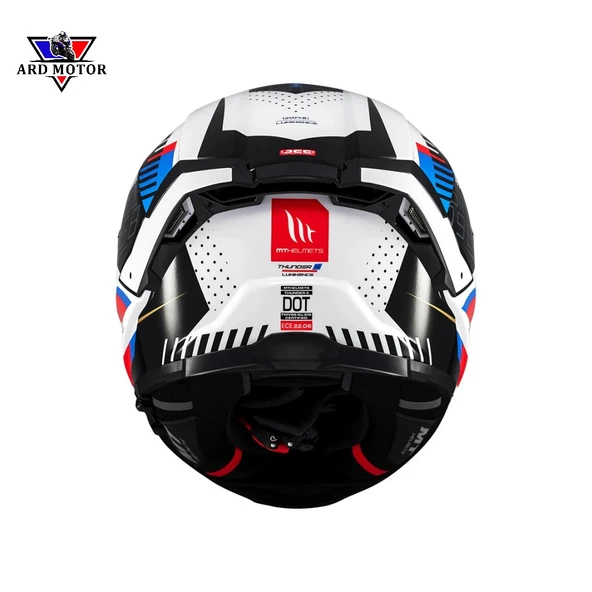 MT HELMETS THUNDER 4 SV LUMINENCE A7 PARLAK KAPALI KASK - Resim 4