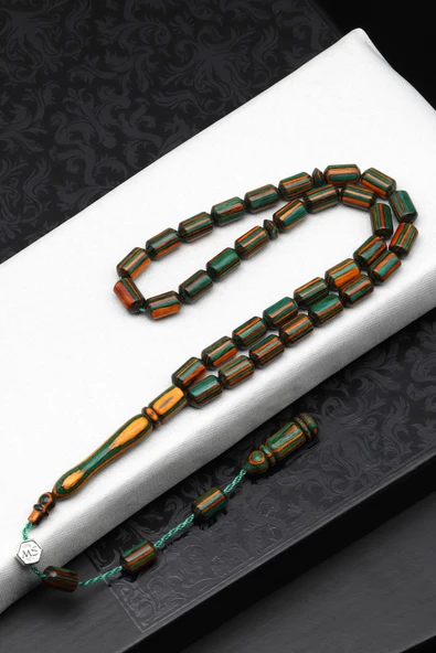 Usta İşçilikli Kafur Ağacı Tesbih 6 x 10 mm Kapsül Kesim - T-1774 ürün görseli 1