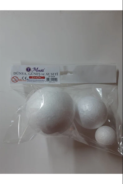 Masis Dünya Güneş ve Ay Seti 3 Adet (3, 5,ve 7 Cm) ZT-DGA ürün görseli 1