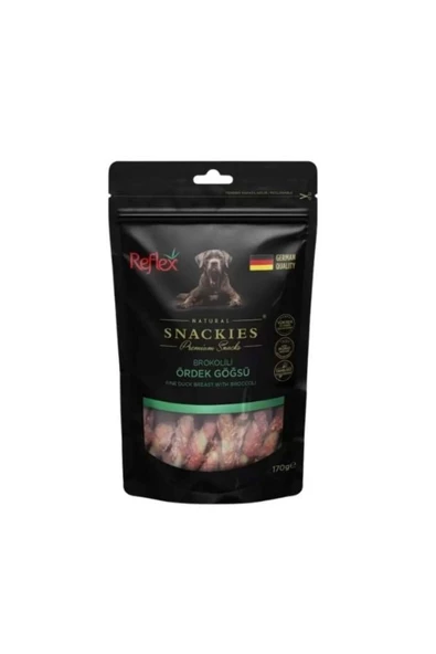 Snackies Natural Brokolili Ördek Göğsü Tahılsız Köpek Ödül Maması 170 Gr ürün görseli 1
