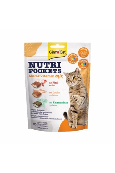 Nutripockets Malt ve Multivitamin Kedi Ödülü 150 Gr ürün görseli 1