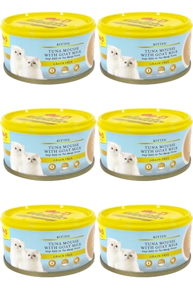 Delite Ton Balık Ve Keçi Sütü Tahılsız Yavru Kedi Konservesi 80 Gr X 6 Adet ürün görseli 1
