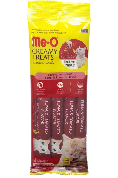 Meo Ton Balıklı Ve Domatesli Krema Kedi Ödülü 4x15 gr ürün görseli 1