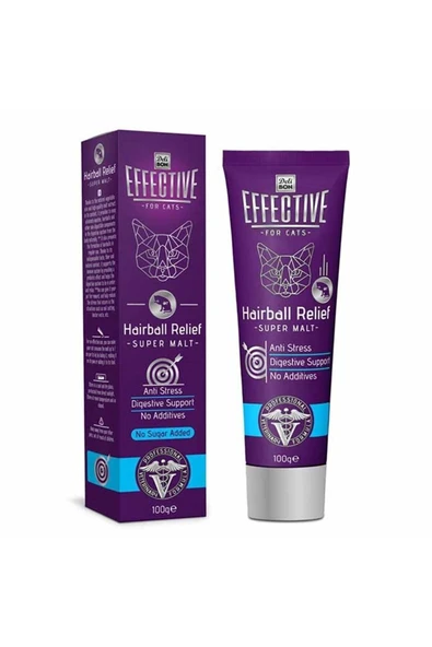 Effective Hairball Relief Super Kedi Tüy Yumak Engelleyici Malt 100 g ürün görseli 1