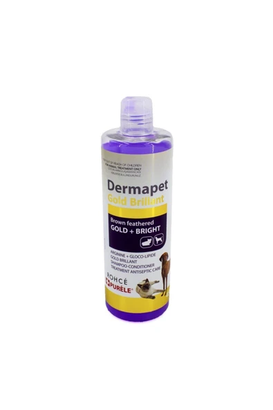 Dermapet Sarı Kahverengi Irk Kedi ve Köpek Için Dermatolojik Etkili Kremli Şampuan 450 ml ürün görseli 1