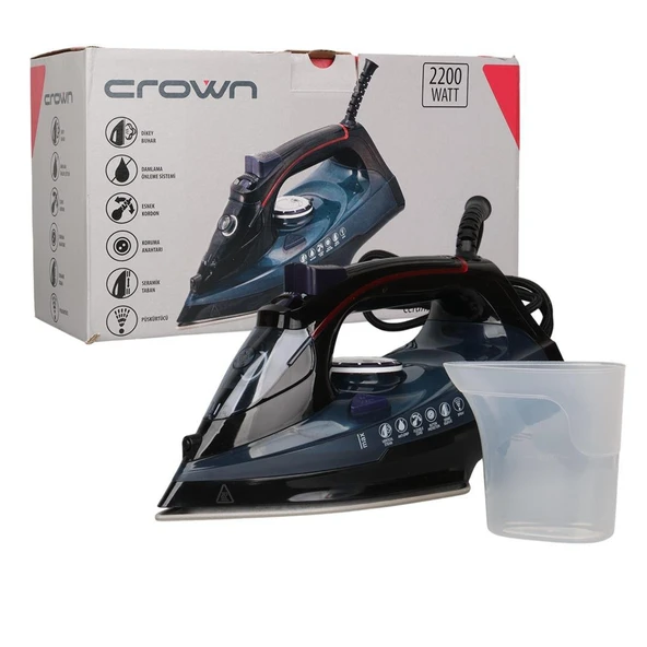 Crown CRW-7206 2200 W Buharlı Ütü ürün görseli 1