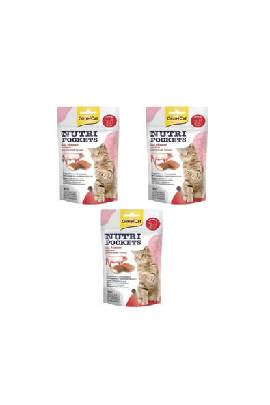 Nutripockets Kedi Ödülü Biftek Malt 60 Gr X 3 Adet ürün görseli 1