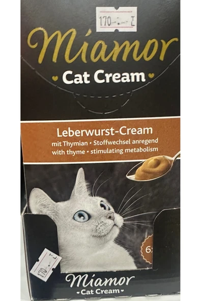 Patron Barney Miamor Cat Cream Leberwurst 6x15 gr ürün görseli 1