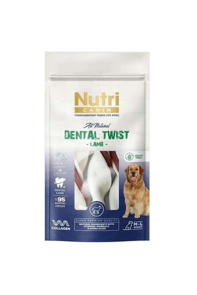 Dental Twist Kuzu Etli Diş Sağlığı Köpek Ödülü 120 Gr ürün görseli 1