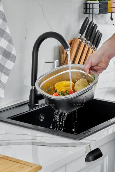 Cooker MaxFlow 26 cm Çelik Süzgeç YK1872 ürün görseli 1