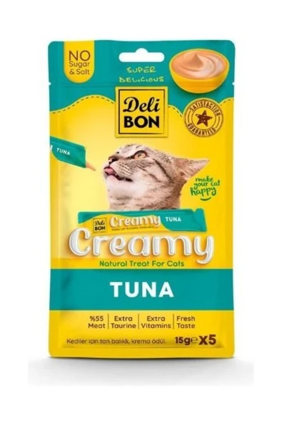 Creamy Ton Balıklı Kedi Ödül Maması 15 gr 5li ürün görseli 1