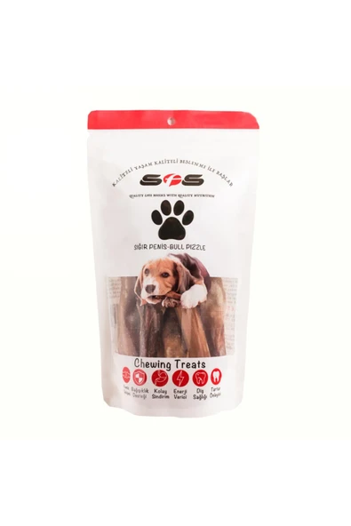 Doğal Kurutulmuş Köpek Ödülü Dana Kamış 100 G ürün görseli 1