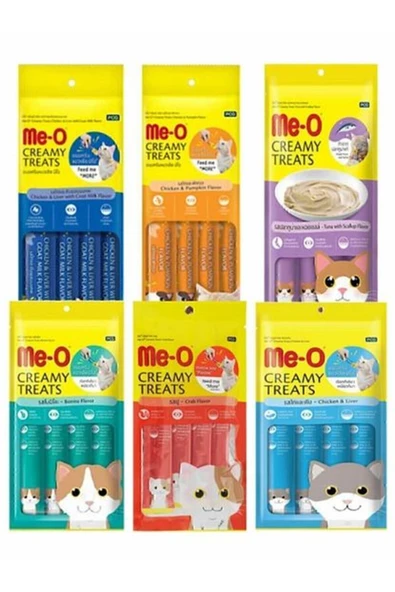 Meo 6'lı Karma Paket (4x15 Gr) Ek Besin Ve Kedi Ödülü - Ödül Maması 360 Gr ürün görseli 1