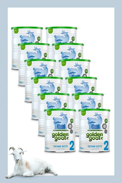 Golden Goat Keçi Devam Sütü 2 Numara 400 Gr 12'li Paket ürün görseli 1