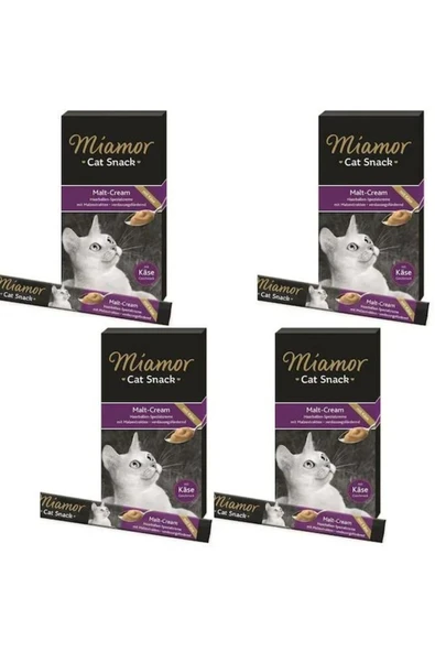 Mıamor Cream Malt Peynir Likit Yetişkin Kedi Ödülü 6 X 15 G X 4 Adet ürün görseli 1