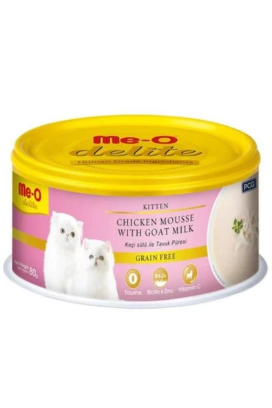 Delite Ton Balığı Püresi ve Keçi Sütlü Yavru Kedi Konservesi 80gr x 24 Adet ürün görseli 1