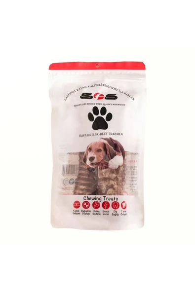 Köpek Maması Dana Gırtlak Naturel Yetişkin Köpek Ödül Maması 100 gr ürün görseli 1