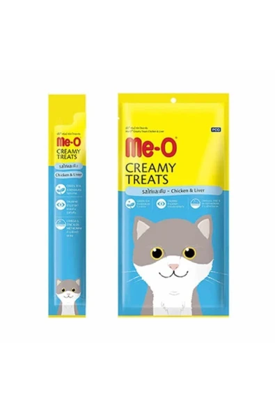 Me-o Creamy Tavuklu Ve Ciğerli Krema Kedi Ödülü 60 gr ürün görseli 1