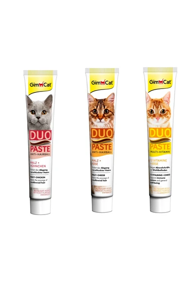 Duo Üçlü Set (Duo Paste Tavuk 50 gr + Duo Paste Peynir 50 gr + Duo 12 Vitamin 50 Gr) ürün görseli 1