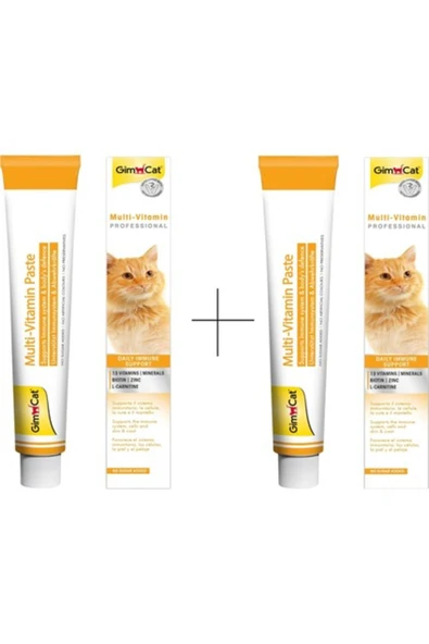 Multivitamin Kedi Macunu 100 gr (2 x Gimcat Multivitamin Kedi Macunu 50 gr ) ürün görseli 1