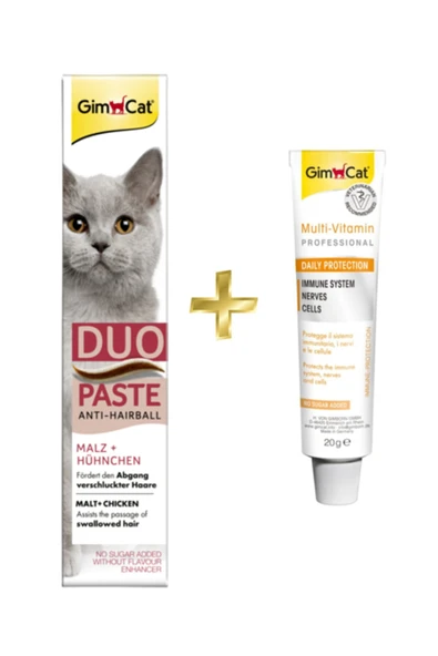 Duo Paste Tavuklu Malt Kedi Macunu 50gr + Multivitamin Paste 20gr ürün görseli 1