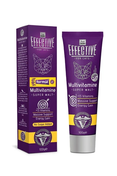 Effective Şekersiz Multivitaminli Yavru ve Yetişkin Kedi Maltı 100 gr ürün görseli 1