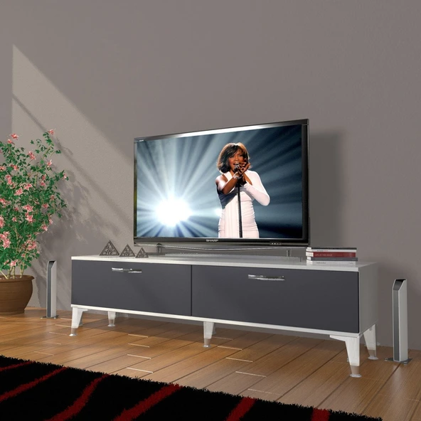 Decoraktiv Eko 140 Mdf Std Silver Tv Ünitesi Tv Sehpası ürün görseli 1