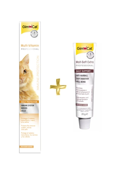 Multivitamin Paste Kedi Vitamin Macunu 100gr + Anti-hairball Malt Paste 20gr ürün görseli 1