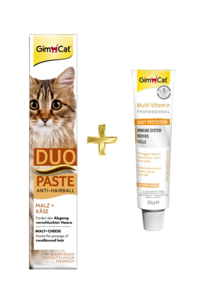 Duo Paste Peynirli Malt Kedi Macunu 50gr + Multivitamin Paste 20gr ürün görseli 1