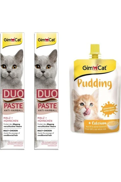 2 Adet Duo Paste Tavuklu Malt Kedi Macunu 50 gr + Classic Kalsiyum Kedi Pudingi 150 gr ürün görseli 1