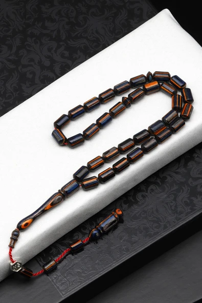 Usta İşçilikli Kafur Ağacı Tesbih 6 x 10 mm Kapsül Kesim - T-1777 ürün görseli 1