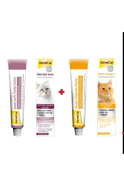 Malt Soft Extra 20 gr + GimCat Multivitamin 20 gr 2'li Set ürün görseli 1