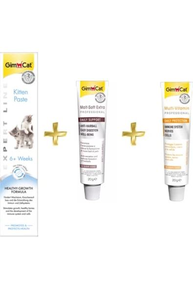 Kitten Paste Kalsiyum 50 gr Anti-hairball Malt 20 gr Multivitamin Paste 20 ürün görseli 1