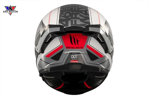 MT HELMETS THUNDER 4 SV FREEWAY A5 PARLAK KAPALI KASK - Resim 4