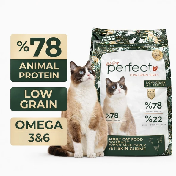 Perfect Cat Az Tahıllı/Düşük Tahıllı Gurme Kedi Maması ürün görseli 1