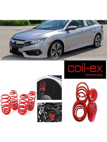 honda civic fc5  2016.2021 coil-ex 4.cm spor helezon yay ürün görseli 1