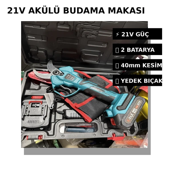 K-PAX ŞARJLI BUDAMA MAKASI(ŞARJ GÖSTERGELİ) ürün görseli 1