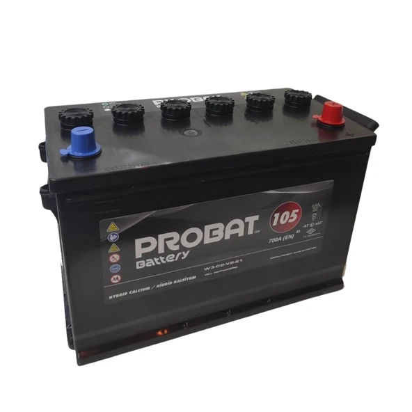 Probat 12V 105 Ah (Amper) 700 CCA Akü - Eski İadesiz ürün görseli 1